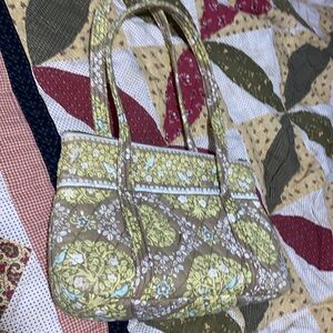 Vera Bradley Yellow and Brown Floral Tote